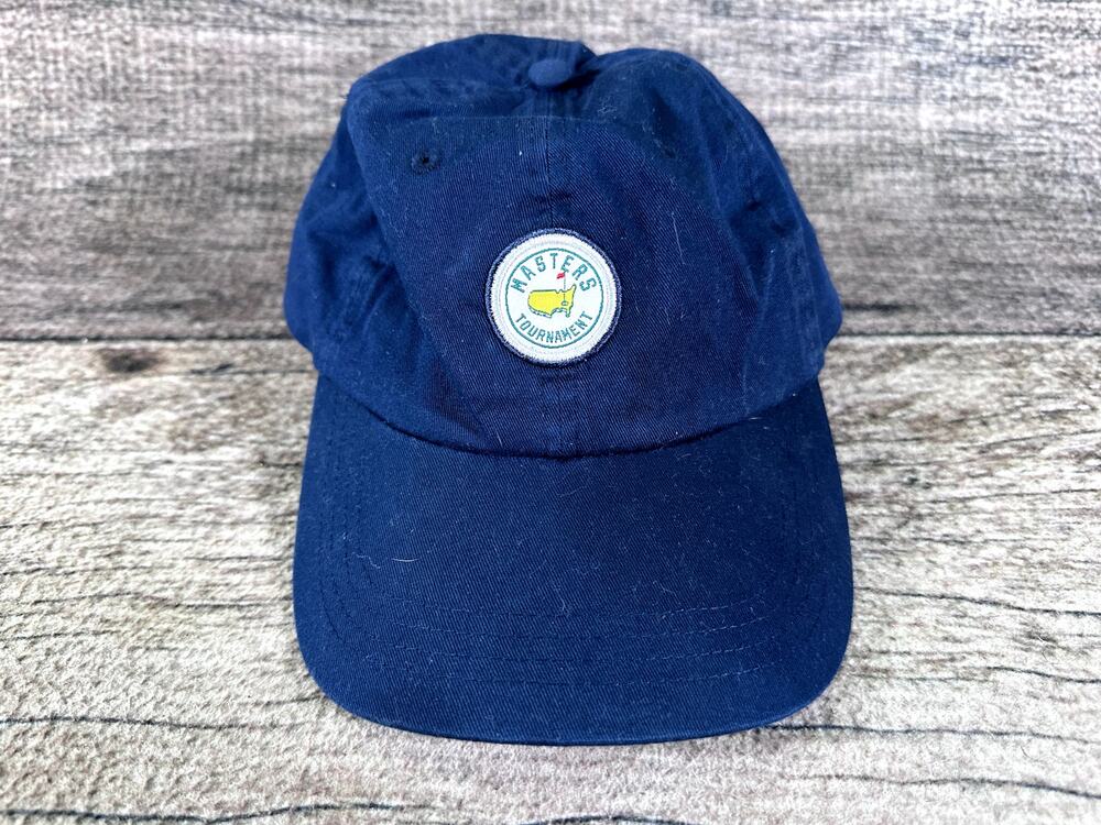 MASTERS Circle Patch Hat Unisex Navy Blue Augusta National Golf Adjustable Strap